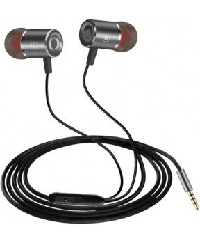 Bitmore slušalke magnetic s 3,5 vtičem in mikrofonom 2x in razdelilnik za slušalke - črne
