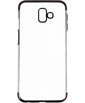 Elegance ultra tanek silikonski ovitek za Samsung Galaxy A20e A202 - prozoren s črnim robom