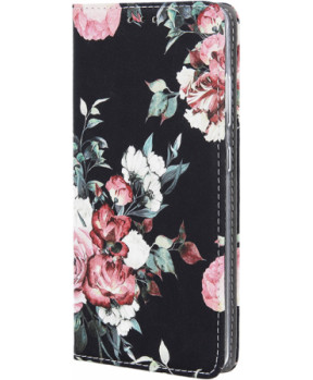 Havana Trendy Flower preklopna torbica Xiaomi Mi 11 Lite - črno roza