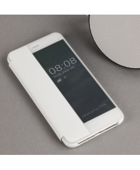 Huawei original preklopna torbica Smart View za Huawei P10 lite bela z okenčkom