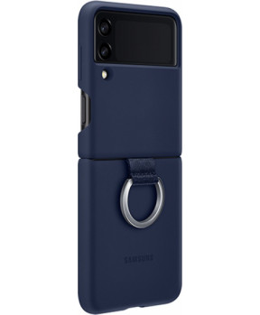 SAMSUNG original silikonski Ring ovitek EF-PF711TNE za SAMSUNG Galaxy Z Flip 3 F711 - temno moder