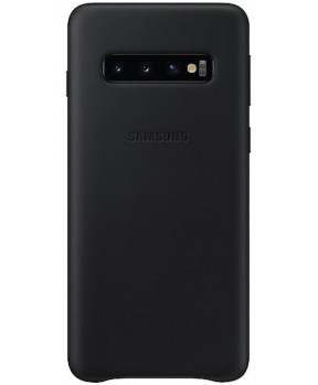 SAMSUNG original usnjen ovitek EF-VG973LBE za SAMSUNG Galaxy S10 G973 - zaščita zadnjega dela