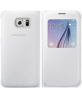 SAMSUNG original S-View EF-CG920PWE preklopna torbica SAMSUNG Galaxy S6 G920 bela