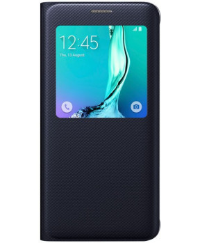 SAMSUNG original S-View EF-CG928PBE preklopna torbica SAMSUNG Galaxy S6 Edge + (plus) G928 črna