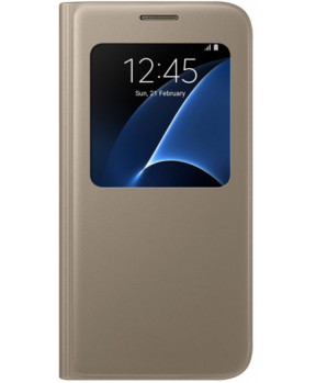 SAMSUNG original S-View EF-CG930PFE preklopna torbica SAMSUNG Galaxy S7 G930 zlata