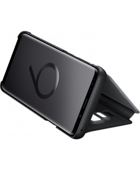 SAMSUNG original torbica Clear View EF-ZG965CBE za SAMSUNG Galaxy S9 plus črna