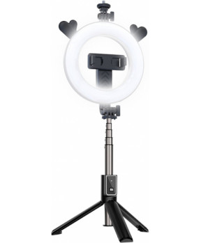 Selfie tripod stojalo z lučko za snemanje in slikanje selfie posnetkov - jelenček