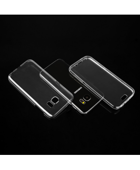 Silikonski ovitek spredaj + zadaj za Samsung Galaxy S7 G930 - prozoren