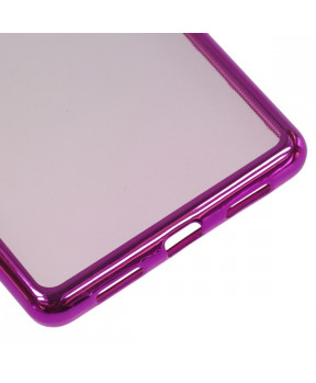 Silikonski ovitek z okvirjem za Huawei P9 lite - pink