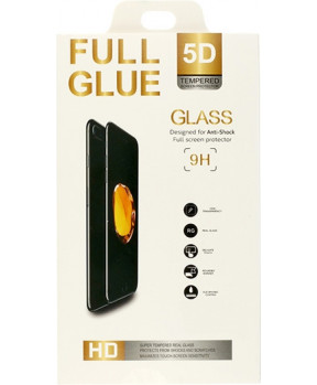 ZAŠČITNO STEKLO FULL GLUE 5D Samusng Galaxy Note 10 Plus N975 FULL screen (z odprtino za prstni odtis) - črn